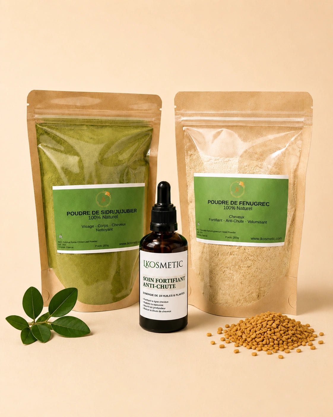 Pack cheveux anti-chute & pousse - LKosmetic