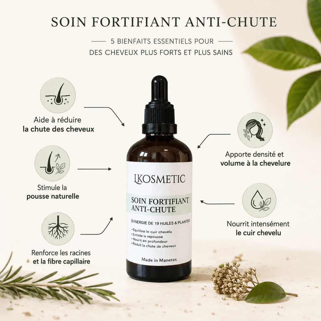 Huile capillaire anti - chute 19 plantes - LKosmetic