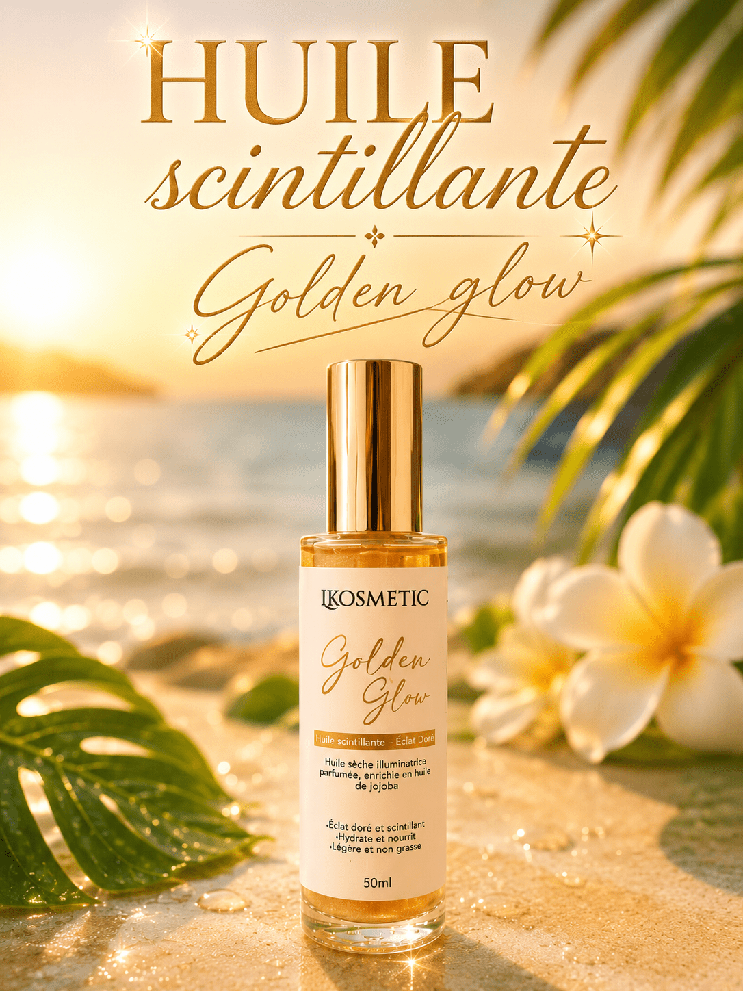 Huile scintillante - Golden Glow - LKosmetic