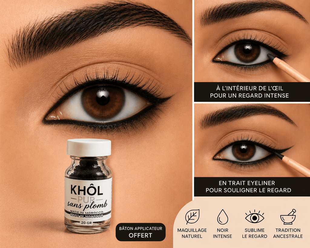 Khôl Naturel - Maquillage yeux Noir Intense - LKosmetic