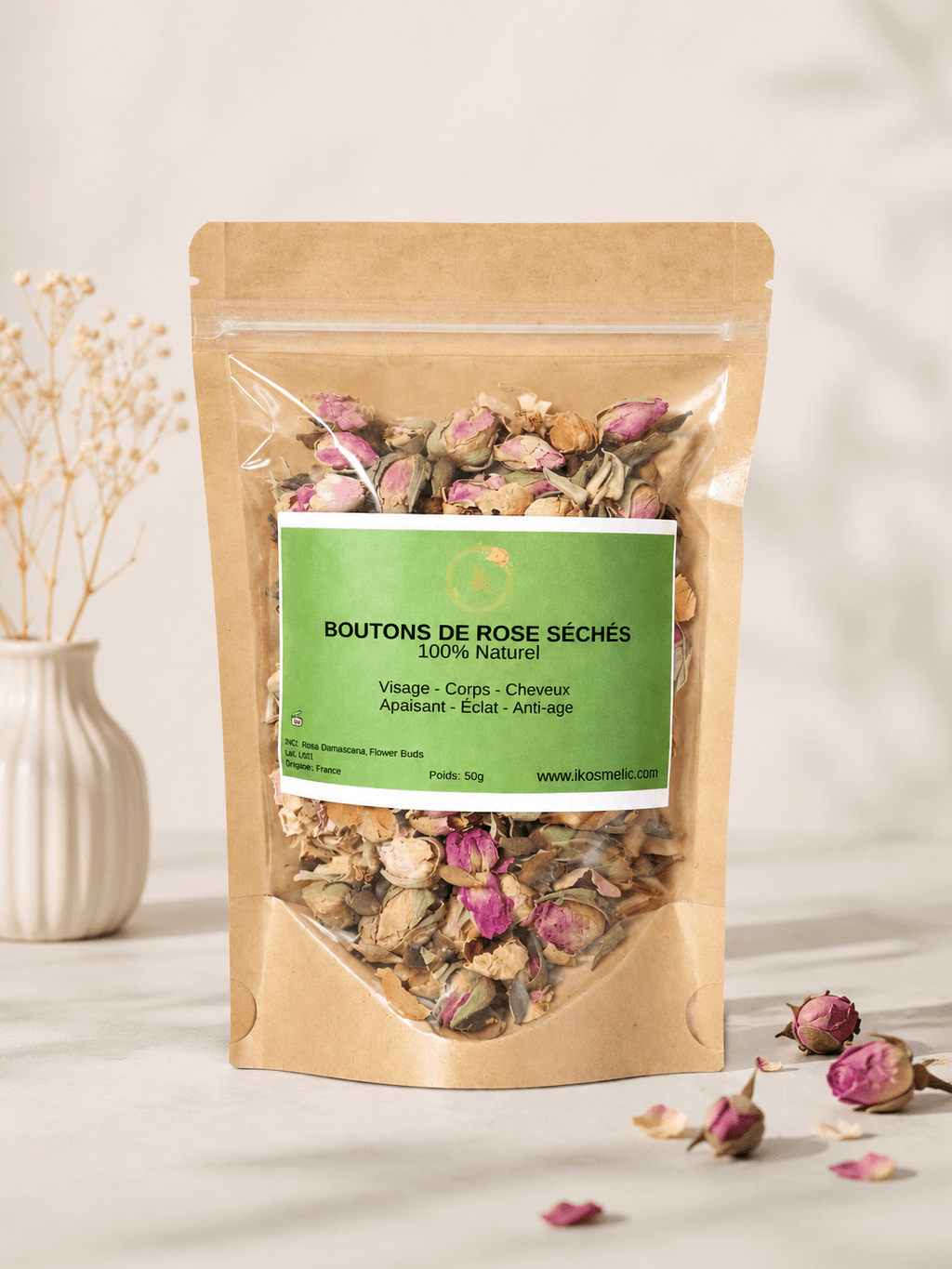 Bouton de roses séchés - LKosmetic