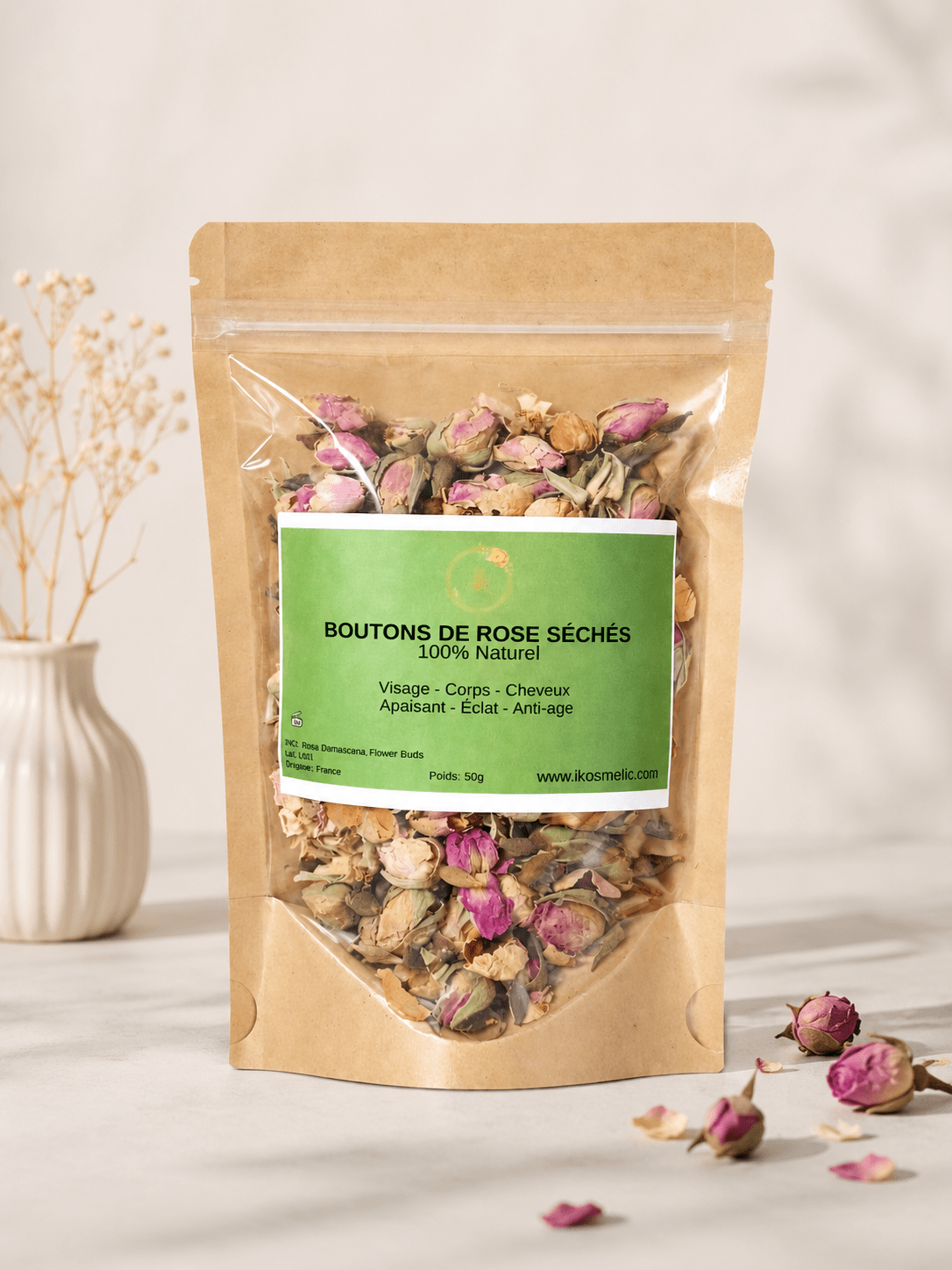 Bouton de roses séchés - LKosmetic